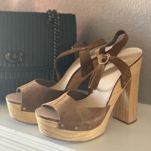 Zara platform chunky heels